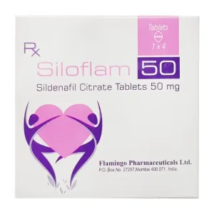 Siloflam 50mg Flamingo Hộp 1 vỉ x 4 viên