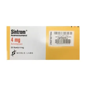 Sintrom 4 Merus Labs 2 vỉ x 10 viên