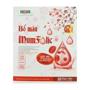 Siro Bổ Máu Mum Folic 4 vỉ x 5 ống