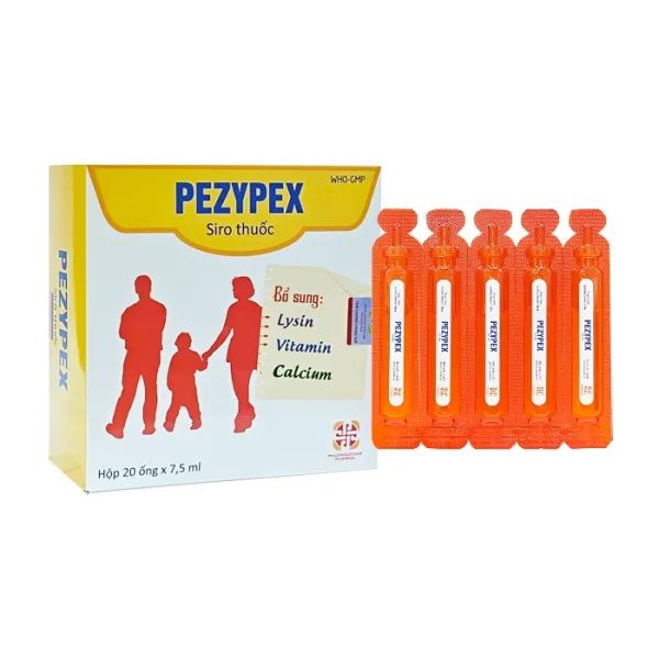 Siro Thuốc Pezypex Phương Đông Pharma 20 ống x 7.5ml