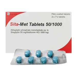 Sita-Met Tablets 50/1000 Amvipharm 2 vỉ x 7 viên