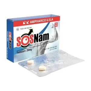 SOSNam 20mg Ampharco 2 vỉ x 2 viên