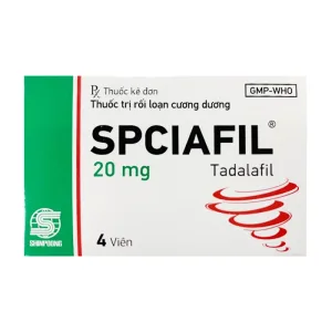 SPCiafil 20mg Shinpoong 2 vỉ x 2 viên