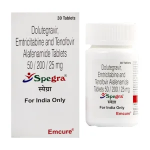 Spegra 50mg/200mg/25mg Emcure 30 viên