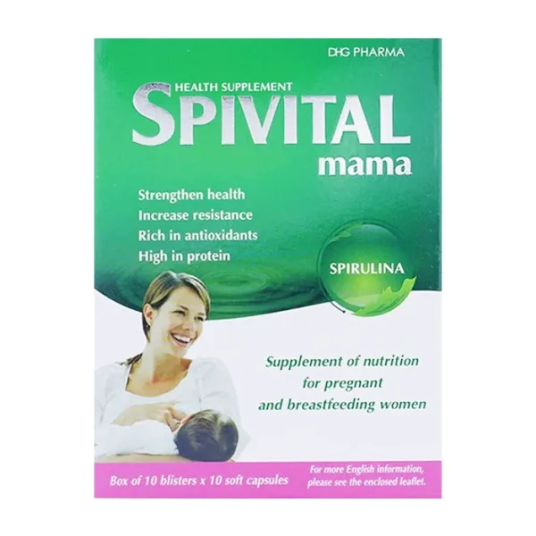 Spivital Mama DHG Pharma 10 vỉ x 10 viên