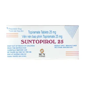 Suntopirol 25mg Sun Pharma 5 vỉ x 10 viên