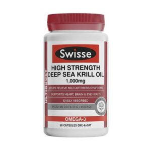 Dầu nhuyễn thể Swisse High Strength Deep Sea Krill Oil 1000mg Hộp 60 viên