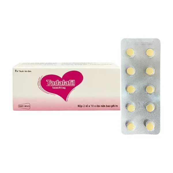 Tadalafil 5mg Hà Tây 2 vỉ x 10 viên