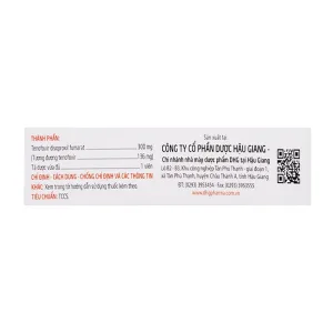 Tenofovir 300 DHG Pharma 3 vỉ x 10 viên