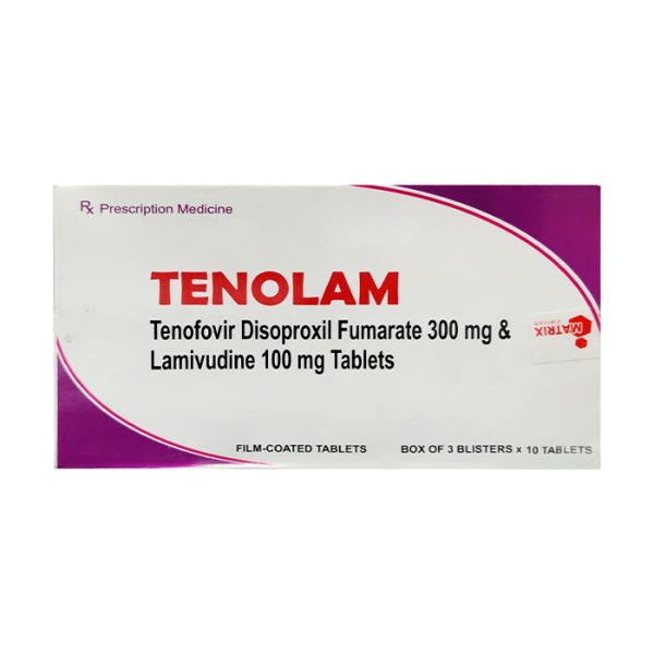 Tenolam 300mg/100mg Atra 3 vỉ x 10 viên