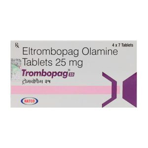 Trombopag 25mg Natco 4 vỉ x 7 viên