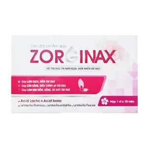 Viên Đặt PH Âm Đạo Zorginax Fobelife 1 vỉ x 10 viên