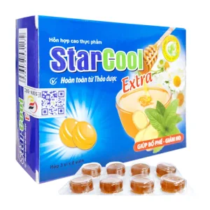 Viên Ngậm Ho Star Cool Extra Fobelife 3 vỉ x 8 viên