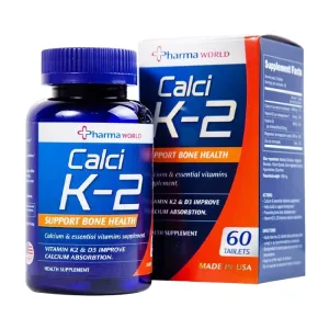 Viên Uống Calci K-2 Pharma World 60 viên