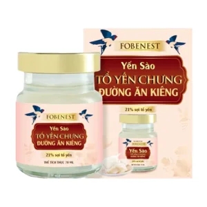 Yến Sào Tổ Yến Chưng Đường Ăn Kiêng Fobenest 21% Fobelife 6 lọ x 70ml