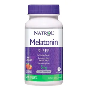 Viên ngậm giúp ngủ ngon Natrol Melatonin Sleep 5mg 250 viên